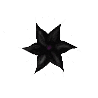 Black Flower Rotate Sticker
