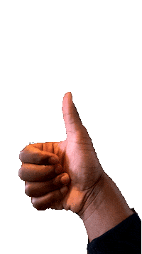 KameHouseArt thumbs up good job hand gesture Sticker
