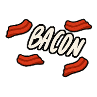 tim_travers breakfast bacon crispy Sticker