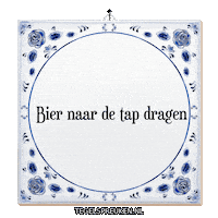 Tap Bier Sticker by Tegelspreuken.nl