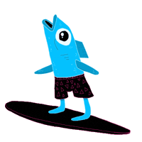 summer fish Sticker by Kaskade