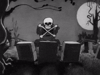 Halloween Skeleton GIF by Squirrel Monkey