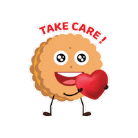 Take Care Sticker by Julie's Biscuits