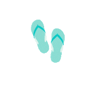 Flip Flop Beach Sticker by Statusphere