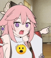 Surprised Yae Sakura GIF