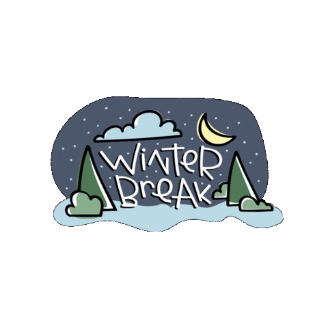 Snow Winter Sticker by University of Michigan Student Life