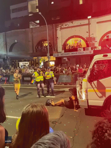 Australian Senator Confronts Police After Briefly Halting Mardi Gras Parade