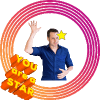 You Are A Star Sticker by Alex Schrödel