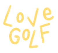 Golf Love Sticker by Catharina Stewart