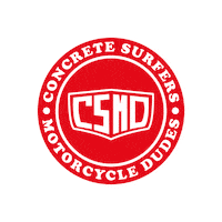 Ride Out Harley Davidson Sticker by Concrete Surfers Motorcycle Dudes - CSMD