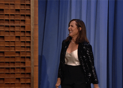 Molly Shannon Hello GIF by The Tonight Show Starring Jimmy Fallon
