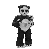 Nervous Panda Sticker by Endangered Labs