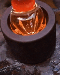 ateliergeorge hot glassblowing juicer hot glass GIF