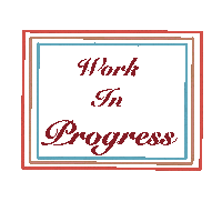 nana_svna work working work in progress nana svna Sticker