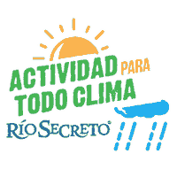 Riviera Maya Lluvia Sticker by Río Secreto