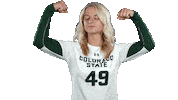 Volleyball Flexing Sticker by Colorado State Rams