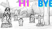 Katsmitharts hello halloween hi bye GIF