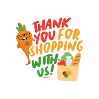 alldaysupermarket thank you allday thank you for shopping allday supermarket Sticker