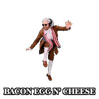 Breakfast Sandwich Dancing Sticker