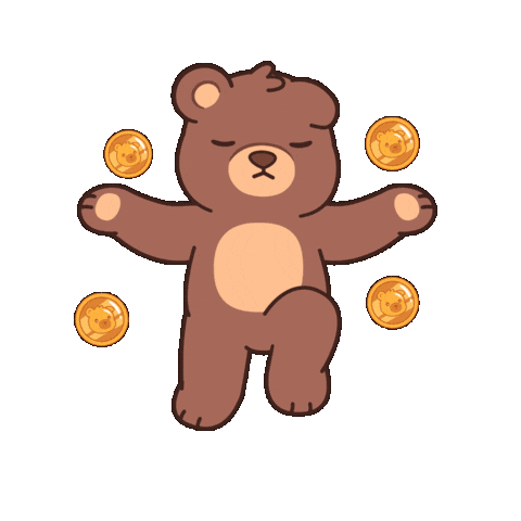 Pray Teddy Bear Sticker by BEARISH