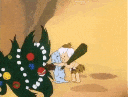 Christmas Tree Flintstones GIF by Warner Archive