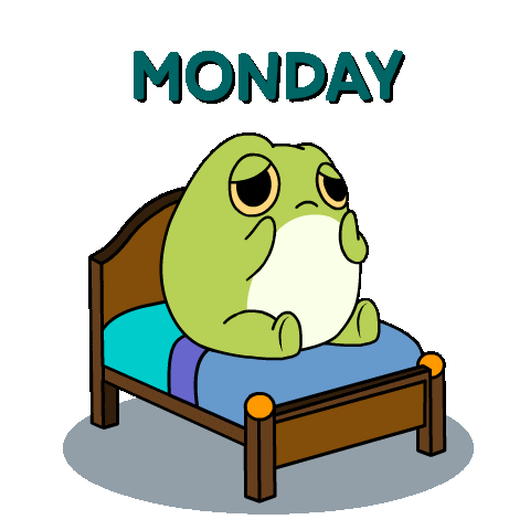 Sleepy Monday Sticker by Ordinary Frends