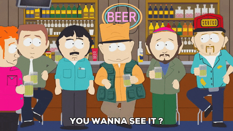 beer wanna see it GIF by South Park 