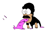 Puke Richie Sticker by deladeso