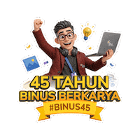 45Thbinus Sticker by gabung.binus