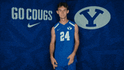 Sport Jump GIF by BYU Cougars