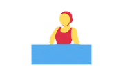Water Polo Woman Sticker by EmojiVid