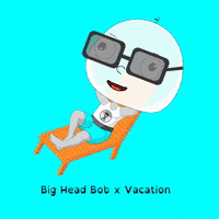Beach Vacate GIF by BigHeadBob.com