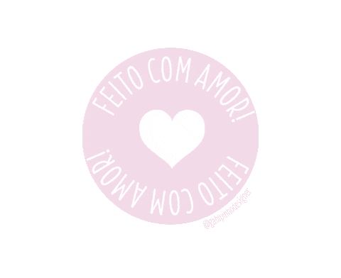Feito Com Amor Sticker by Gabi Pinho Designer