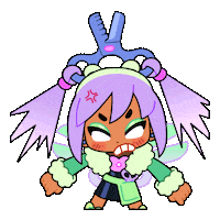 SparklesMagicalMarket angry green mad upset Sticker