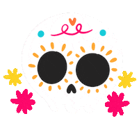 Mexico Skull Sticker