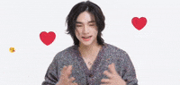 hyunjin_20 love heart emoji lovely GIF