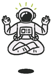 Peace Meditating Sticker