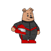 Happy Amazing Race Sticker by Meme World of Max Bear
