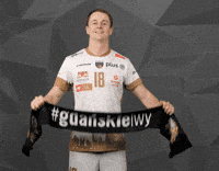 TreflGdanskOfficial happy volleyball cheering scarf GIF