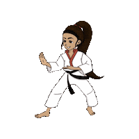 Karate Taekwondo Sticker by Uplift Martial Arts