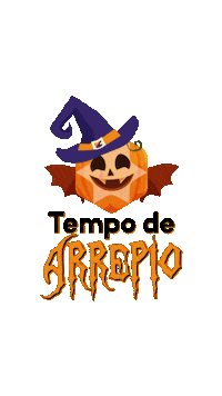 Halloween Orange Sticker by Grupo Tempo de Criança