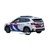 Zeta Police Car Sticker by Formación Ninja