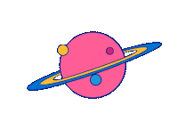 tobytriumph trippy space world spin Sticker