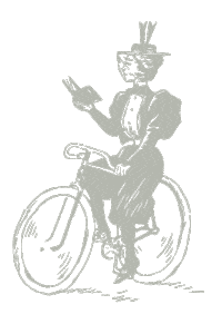 thecatherineroswell catherine woman on bike roswell apartments the catherine Sticker