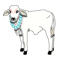 Hare Krishna Vegan Sticker