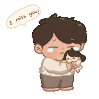 Sad I Love You Sticker by Cosytales