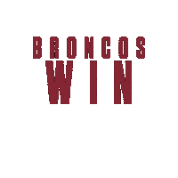 Broncos Win Sticker by Santa Clara Broncos