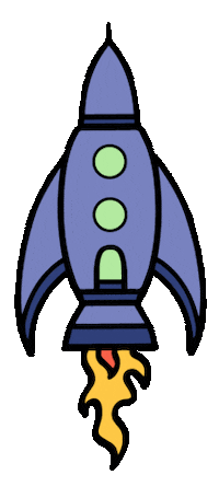 Rocket Ufo Sticker by Camelot