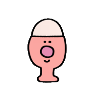 Illustration Egg Sticker