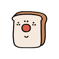 Illustration Toast Sticker